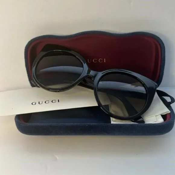New Authentic GUCCIAcetate Cat Eye Sunglasses GG0325S Tortoise